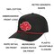 Naruto Embroidered Akatsuki Cloud Black Retro Grandpa Snapback Hat
